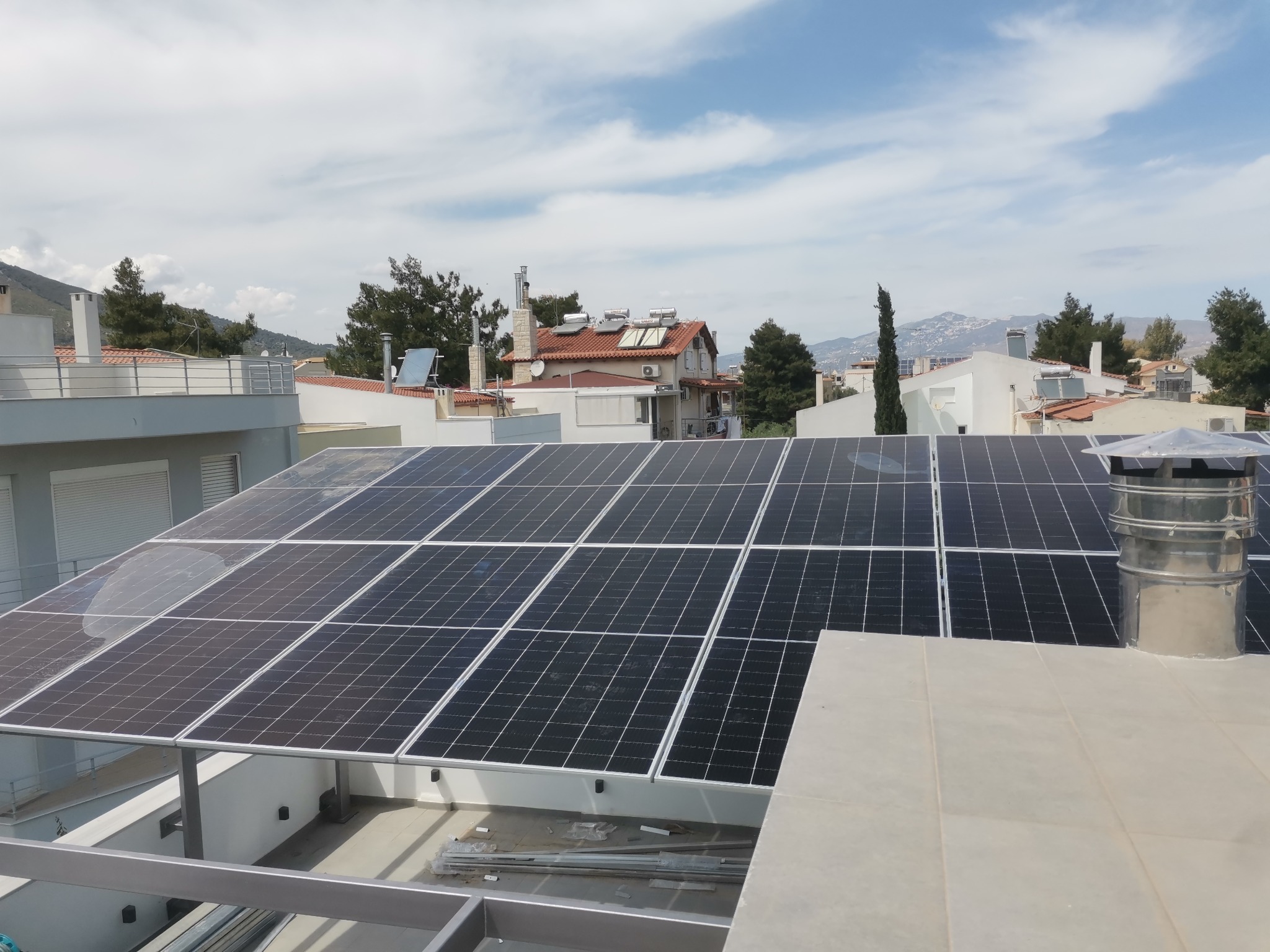 Πέργκολα ως φωτοβολταϊκή επιφάνεια